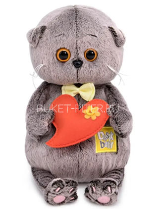

Кот Басик BABY с Желтым Бантиком и Сердечком